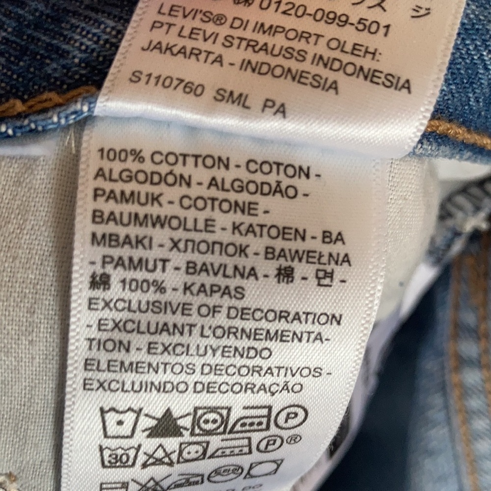 Relisted Levi’s 94’ baggy jean distressed midrise straight leg jean denim 28 - Picture 16 of 17